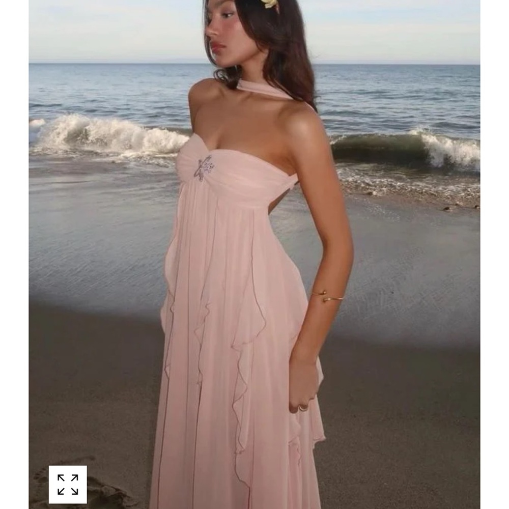 Elegant Pink Strapless Dress 💕 Celina the Label